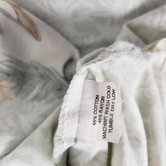 Koko Island Shirt Mens Extra Large White Hawaiian Floral Camp XL Rayon Beach - Picture 11 of 11